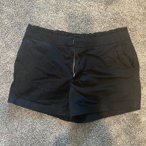 Black Cynthia Rowley shorts with pockets